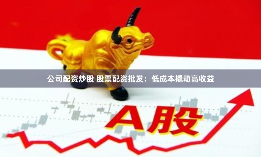 公司配资炒股 股票配资批发：低成本撬动高收益